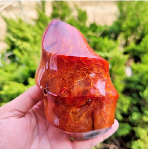 Rare carnelian flame - rare, red