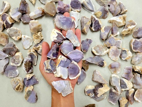 Natural purple agate - natural, rough