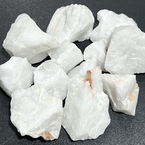 White agate crystal - agate, rough